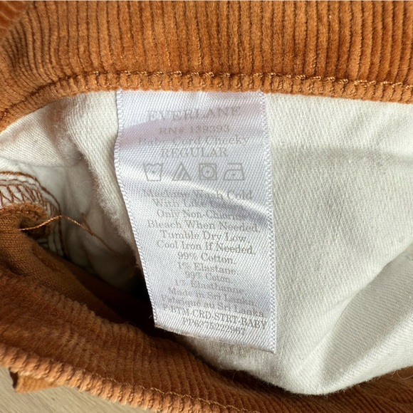 Everlane Baby Corduroy Cheeky Pants in Rust Women’s Size 30 - Picture 13 of 14